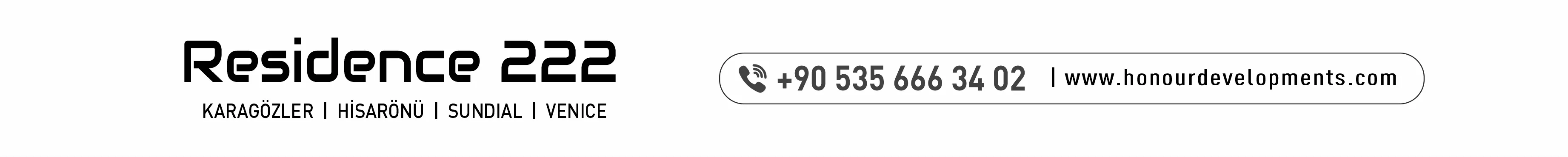 Residence 222 reklamı